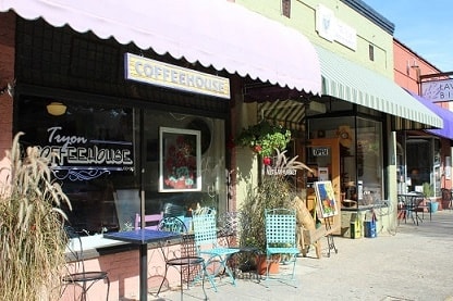 picture of downtown Tryon stores